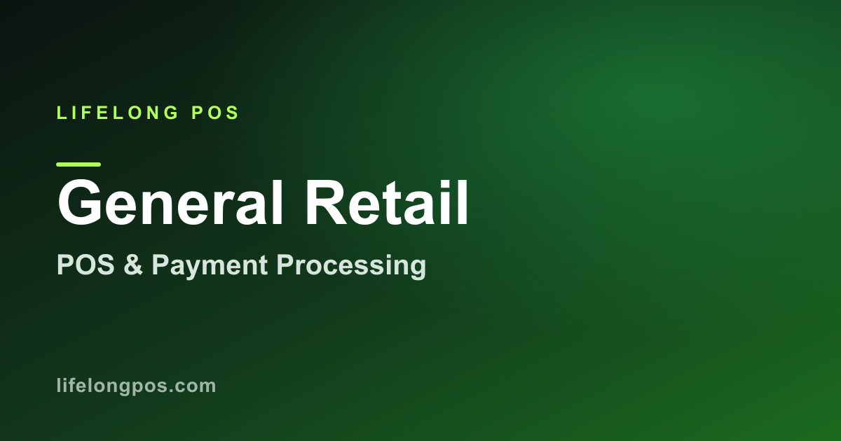 General Retail POS System — Lifelong POS